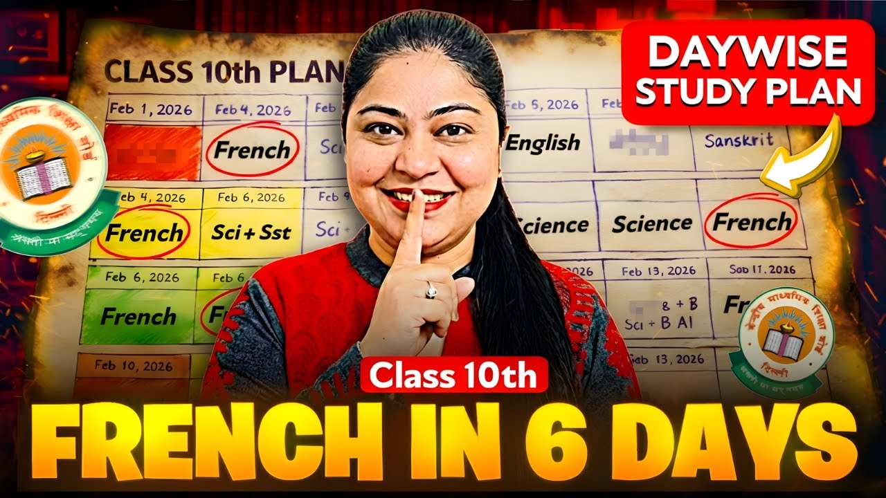 French Topper Strategy CBSE Class X In 6 Days Complete French | Nidhi Malhotra French