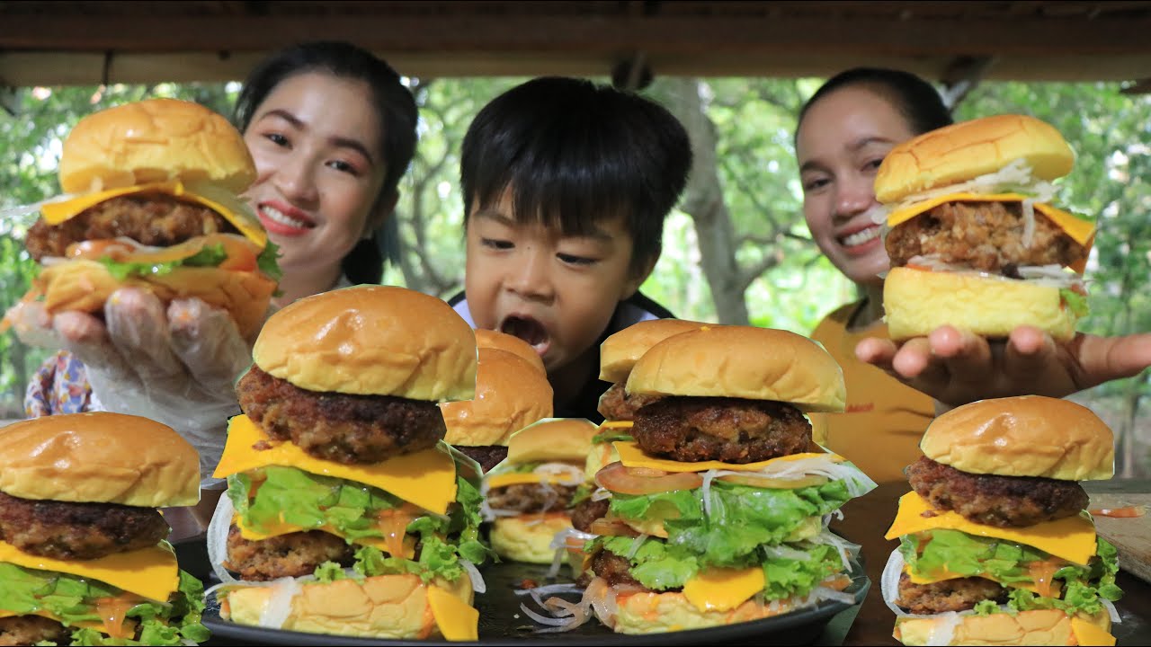 Make Yummy Hamburger At Home / Easy And Yummy Hamburger Recipe