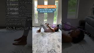 This helps with Rib Flare, Abs and your Pelvic Floor… do this one to wake up your entire core when y