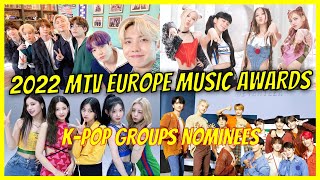 2022 MTV Europe Music Awards Kpop Nominees