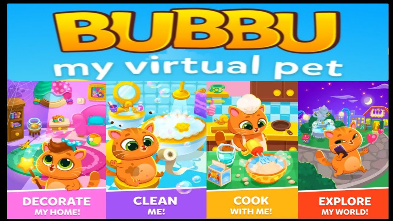 Bubbu My Virtual Pet Kitten Gameplay Fun Cute Kitten (by Bubadu
