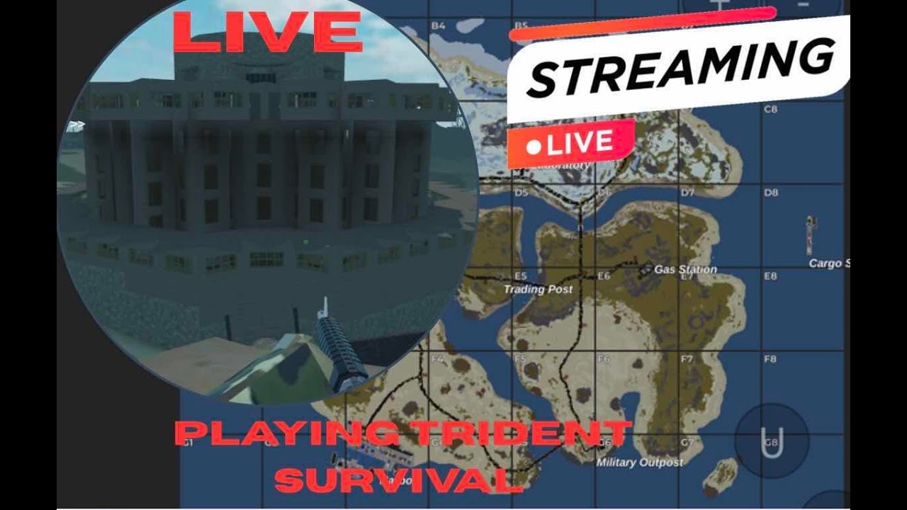 Playing Trident survival in Roblox (TS)