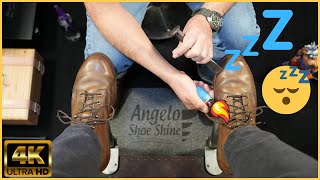Helping You Sleep One Shine at a Time! | Angelo Shoe Shine ASMR