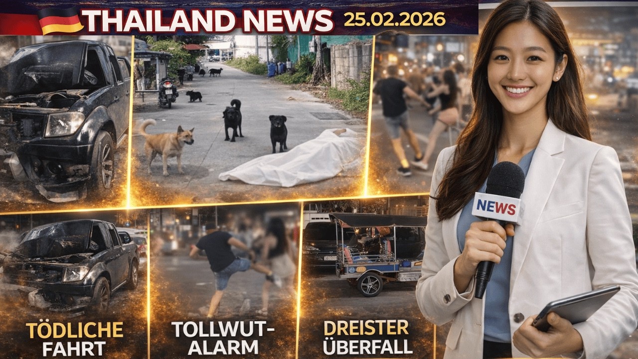 🔴 THAILAND Nachrichten: 🏨 Hotel-Skandal 👮 Fahndung 🚨 Tollwut-Alarm 🥥 Food-Jackpot  26.02.2026🇹🇭