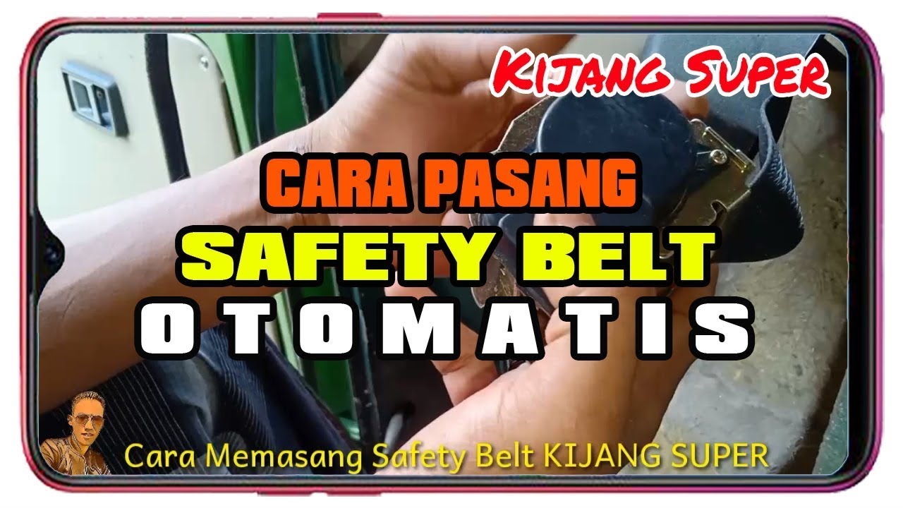 Pasang Sendiri Seat Belt Kijang Super How to Install an Old Car Auto Safety Belt YouTube