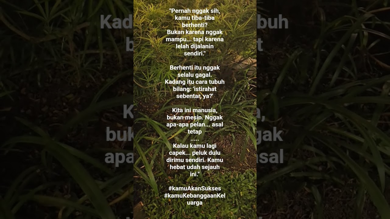 “Berhenti Bukan Gagal  part 3. 