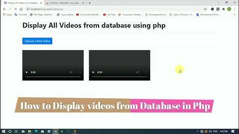Upload & Display Video Using PHP in Hindi Part#2 | Display Video from Database in PHP | learn2smart