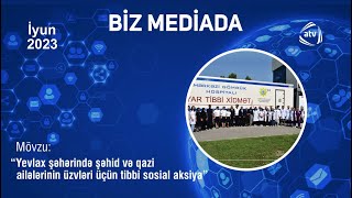 Yevlax şəhərində sosial tibbi aksiya ilə bağlı ATV-də yayımlanan süjet