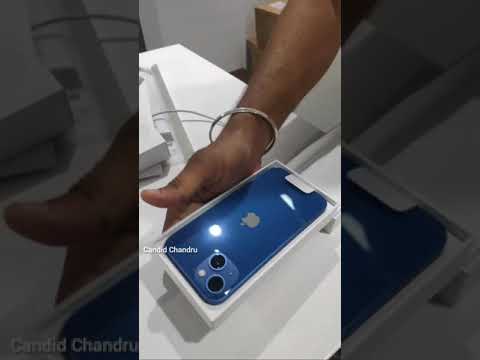 iphone 13 unboxing first hands on experience 🔥 79,990 only #shorts #candidchandru #iphone13