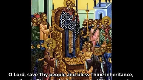 Troparion of the Holy Cross (English, Arabic, Greek)