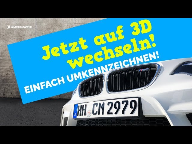 3D Kennzeichen - Das Original