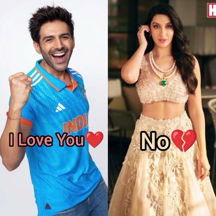 Nora Fatehi 😍😊and Kartik Areyan 🥰😌. #1million #shortsvideo #love #trending #newvideo #bollywood