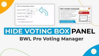 Hide Voting Box For A Post | BWL Pro Voting Manager WordPress Plugin