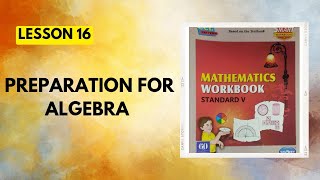 Std 5|Lesson 16|Preparation for algebra|Maths Workbook Question Answers