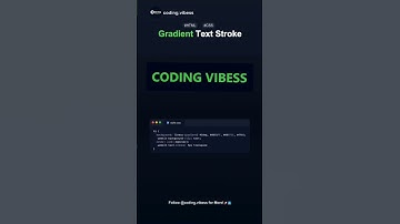 Gradient Text Strokes with CSS #css #webdesign #coding #programming #shorts