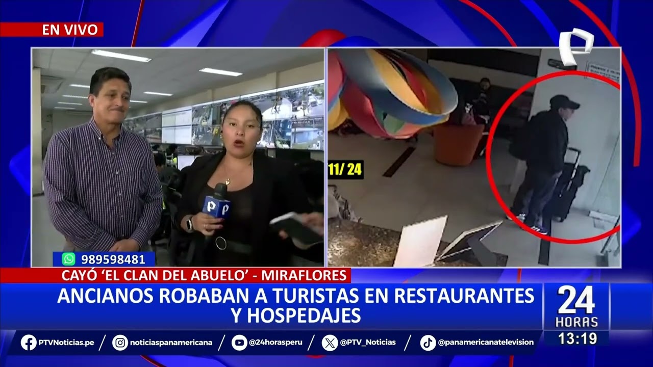 Cayó "El Clan del Abuelo" en Miraflores: Adultos mayores robaban a turistas en restaurantes