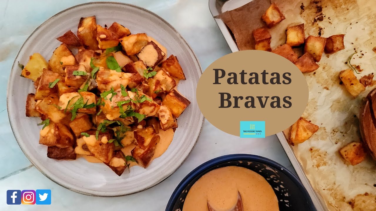 Patatas Bravas Recipe | Crispy Potatoes with Bravas Sauce | Vegan Patatas Bravas