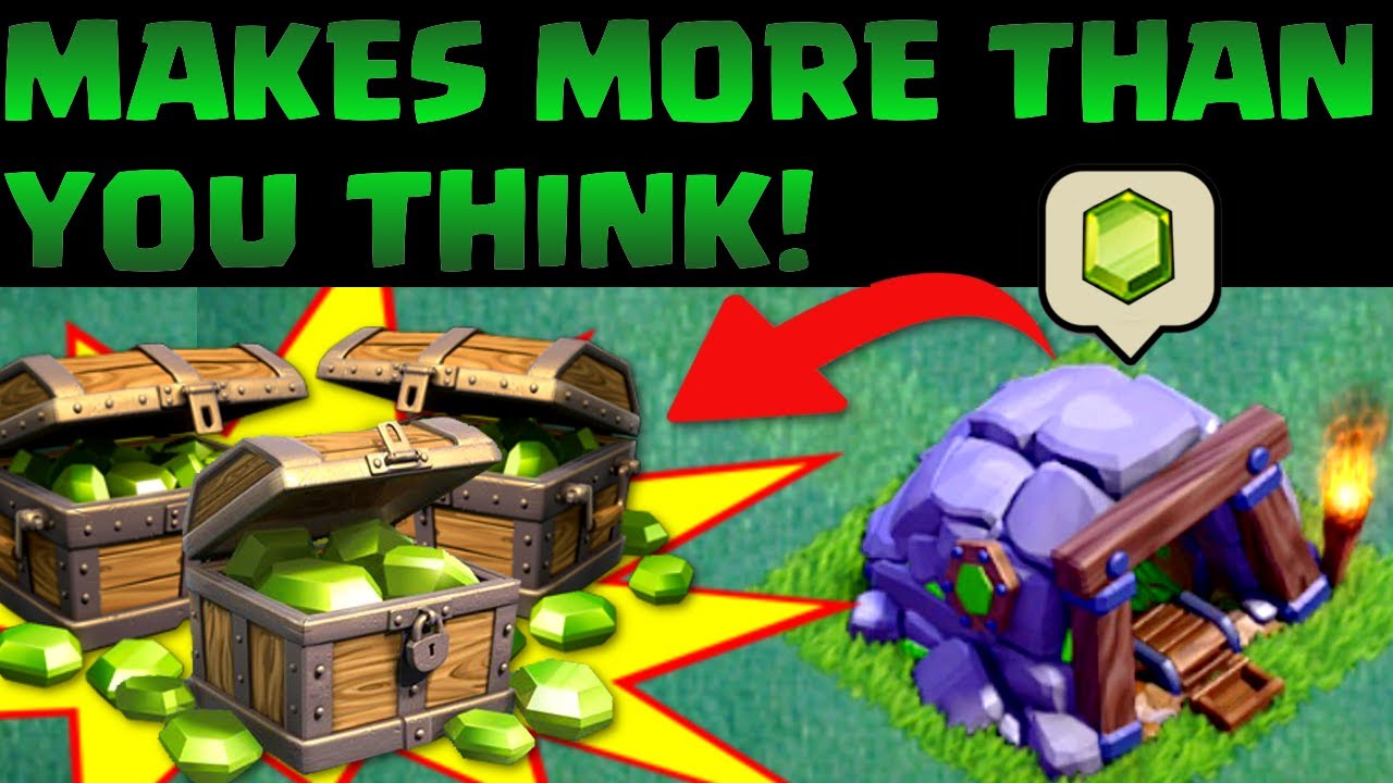 Clash of Clans GEM MINE MAKES WAY MORE THAN YOU THINK! 1000+ FREE
