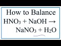 Balancing Chemical Equations Concepts