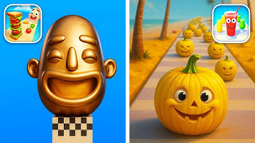 Sandwich Runner vs Juice Run ✅ Funny Food Race 🍹🍞 All Levels Walkthrough | New Update Ep-345