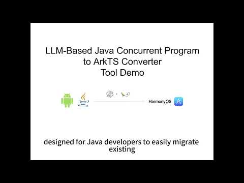 LLM-Based Java Concurrent Program to ArkTS Converter