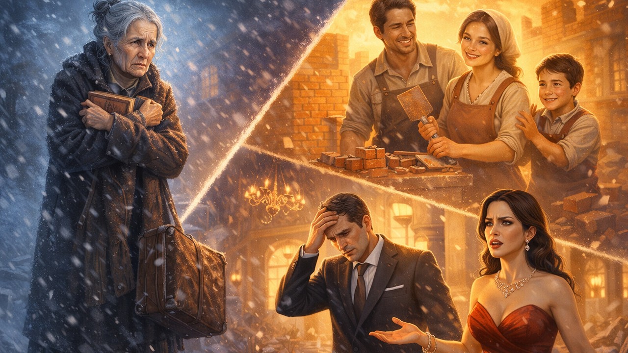 Su hijo millonario la echó de casa… años después le rogó de rodillas por sopa