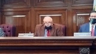 Boots Stares Down Critical Dunkel at Schuylkill County Commissioners Meeting