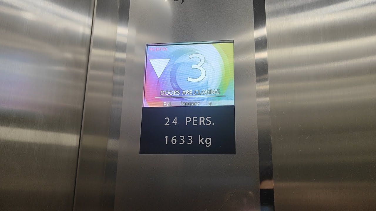 3 Fujitec service elevator at Marriott Hotel, Georgetown, Penang, Malaysia (Banquet Service Lifts)