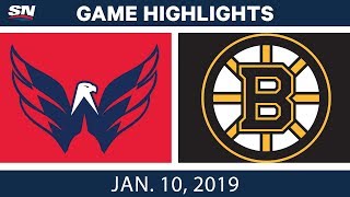 NHL Highlights | Capitals vs. Bruins - Jan. 10, 2019