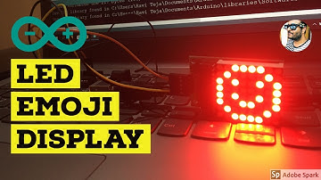 Arduino LED matrix 8X8 display MAX7219 || LED EMOJI Display