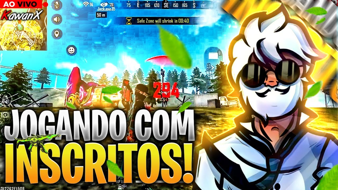 🔥 FREE FIRE - AO VIVO 🔥 GRUPO DO DISCORD PARA INSCRITOS 🔥 SERVIDOR  AVANÇADO 🔥 LIVE ON 