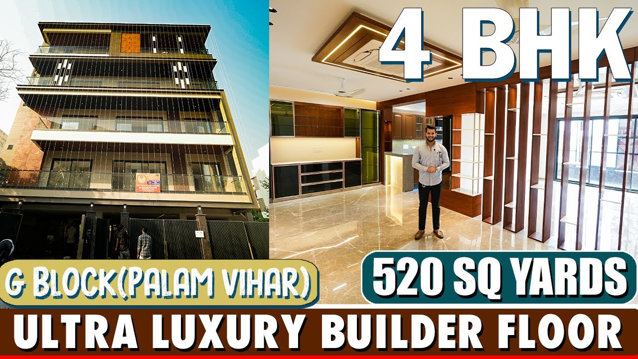 LUXURY 4BHK 520Sq Yards (FULL TOUR) In G Block Palam Vihar, Gurgaon Call us 9696100500 #realestate
