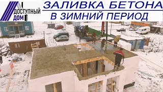 Прогрев бетона зимой термоэлектрическими матами.