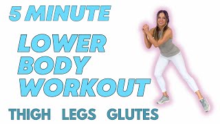 5-Minute Standing Leg Workout for Toned Glutes and Thighs