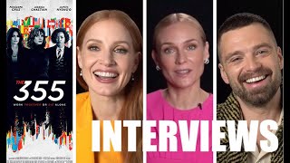 THE 355 Cast Interviews - Jessica Chastain, Diane Kruger, Sebastian Stan
