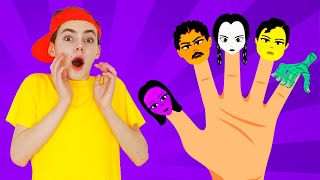 Finger Family Song Wednesday Addams version &amp; more Kids Songs