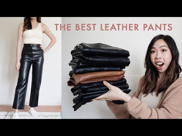 Figure Faux Leather Pants – La Garçonne