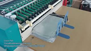 Automatic Plastic Courier Express Mailer Bag Making Machine With Glue Disconnect