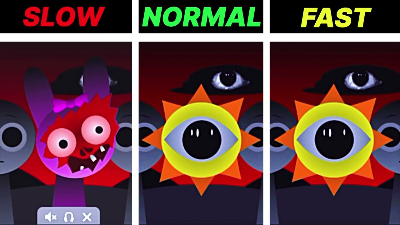 Sprunki Horror Phase 2 – Slow vs Normal vs Fast Version