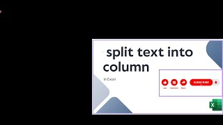 Split Text iinto Columns | Excel | Data Cleaning