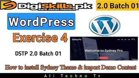 Digiskills 2.0 Wordpress Exercise 4 Batch 1 Solution | wordpress exercise 4 batch 1 | dstp 2.0