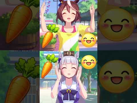Two Carrots, Two Happy Girls! 🥕🥕✨ | Tokai Teio & Gold Ship  #umamusume #uma #ウマ娘