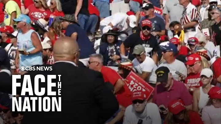 Eyewitness shares video from Trump rally after shots fired