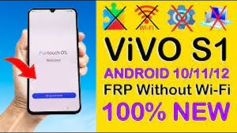 ViVO S1 (1907) FRP Bypass without pc  Android 10/11/12 Latest Update 100%  New Easy Trick Working 20