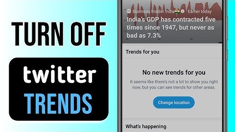 How To disable Twitter Trends IN HINDI
