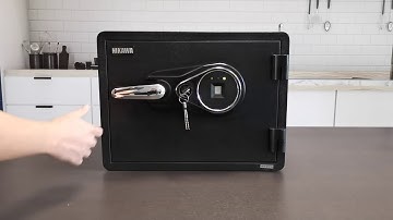 Unlock Using Key & Register Fingerprint & Open Battery Compartment in Nikawa SWF1418F Safebox