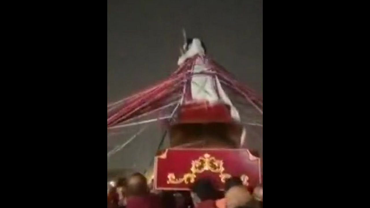 Imagen de Jesús cayó sobre los files durante cortejo procesional en