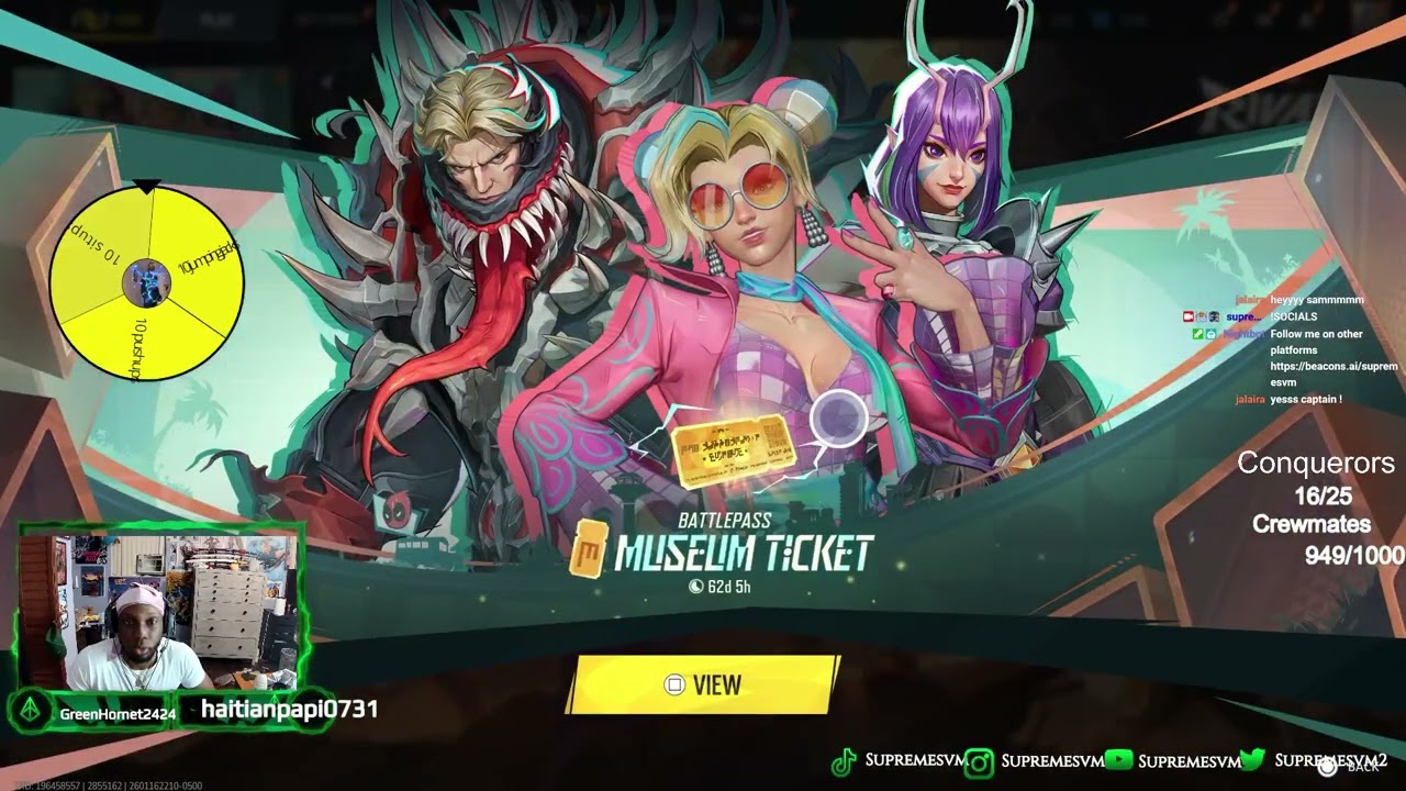 SUPREME STREAM/NEW SEASON OF RIVALS/PUSH FOR 1k FOLLOWERS