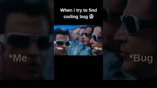 “Debugging Feels Like a Boss Fight 💻⚔️”#reality #coding #programmer #bugg #fix