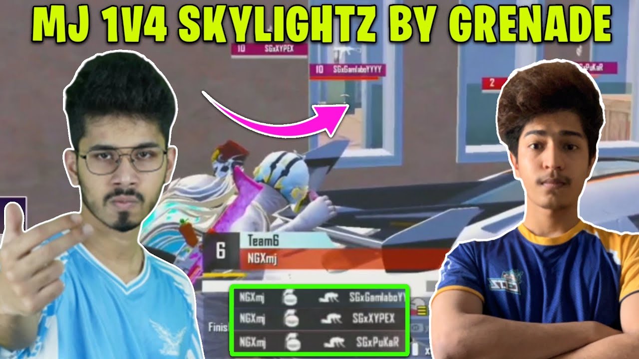 Nigma Galaxy MJ 1V4 Skylightz By Grenade 🥵 || Nigma Galaxy Vs Skylightz ||   Spider Gaming